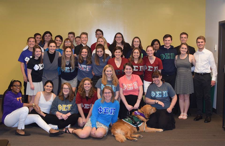 Beamer with Members from the Beta Rho Chapter