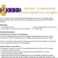 Facts about your chapter graphic