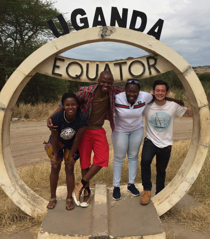 Nunez at the Uganda Equator