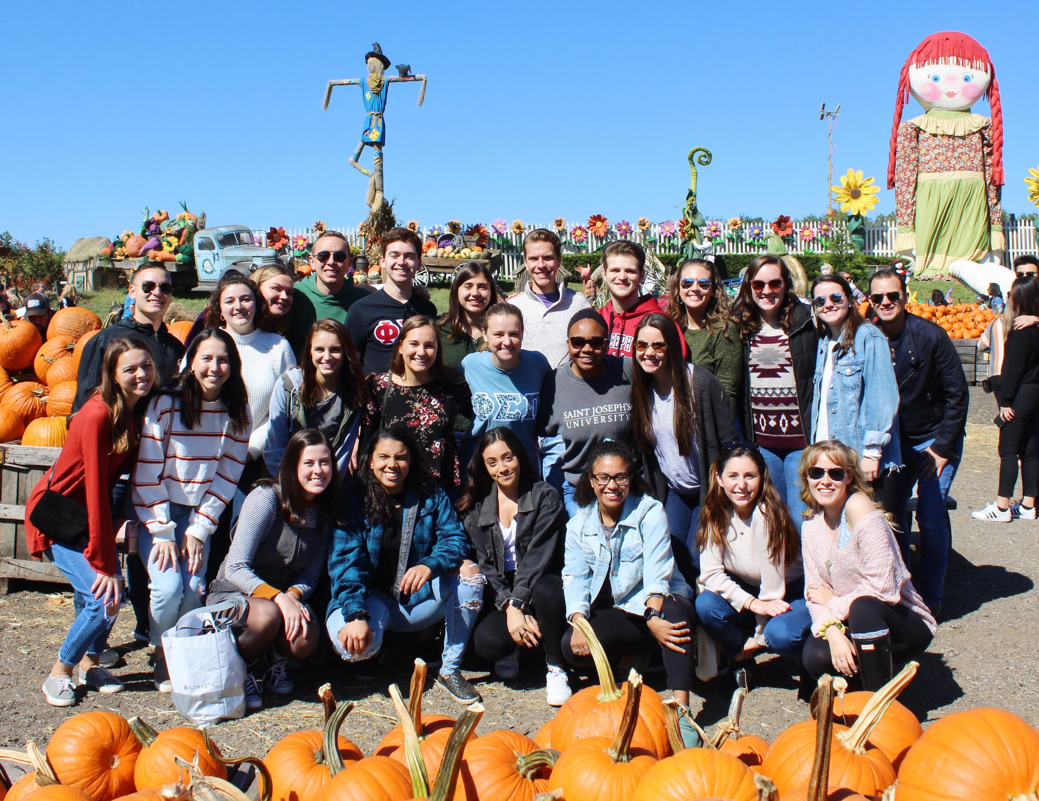 The Zeta Iota Chapter explores a local pumpkin patch