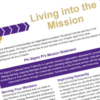 living into the mission graphic