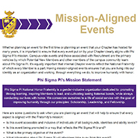 mission-aligned events graphic