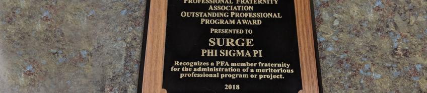 Phi Sigma Pi PFA award