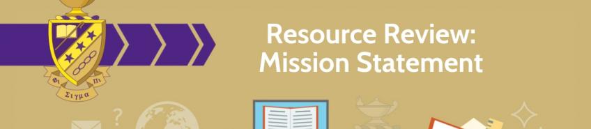 Resource Review: Mission graphic