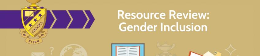 Resource Review: Gender Inclusion graphic
