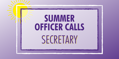 Summer Officer Calls: Secretary graphic