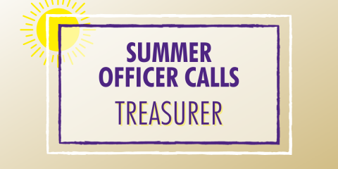 Officer Calls: Treasurer graphic