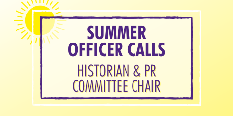 Summer Officer Calls: Historian & PR graphic