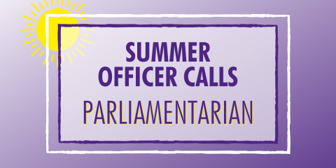 Officer Calls: Parliamentarian graphic