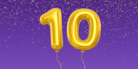 10 Number Balloons