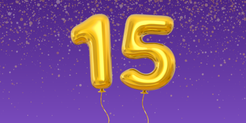 15 Number Balloons