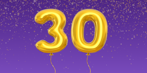 30 number balloons