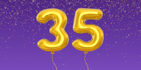 35 number balloons